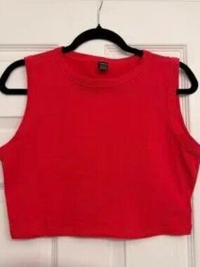 Red Crop Tank Top – Size XL – Brand New (No Tags)